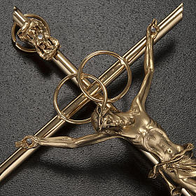 Kruzifix aus Metall goldene Hochzeit.