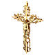 Wall crucifix in cast brass, 62x40cm s3