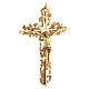 Wall crucifix in cast brass, 62x40cm s5