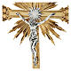 Wall crucifix in cast brass, 58x35cm s2