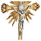 Wall crucifix in cast brass, 58x35cm s4