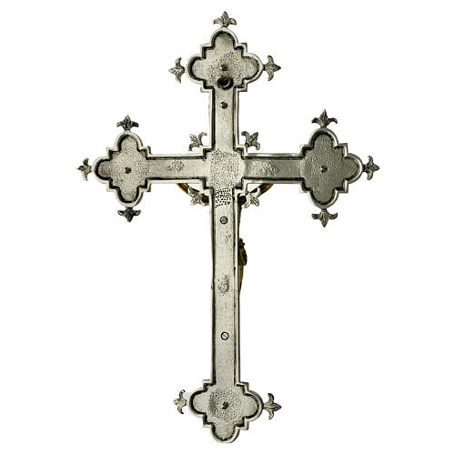 Wall crucifix in cast brass, 48x35cm 9