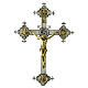 Wall crucifix in cast brass, 48x35cm s1