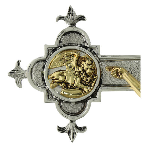 Crocifisso ottone fuso 48x35 cm 4