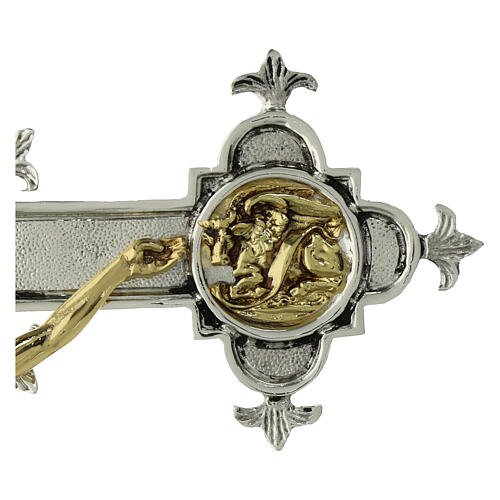 Crocifisso ottone fuso 48x35 cm 5