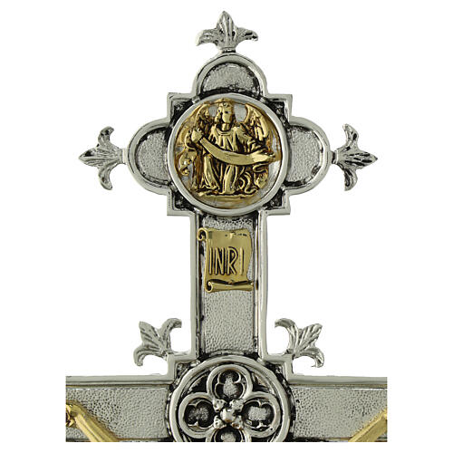 Crocifisso ottone fuso 48x35 cm 7