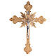 Wall crucifix in cast brass, 56x40cm s1