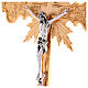 Croce da muro in ottone fuso 56x40 cm s6