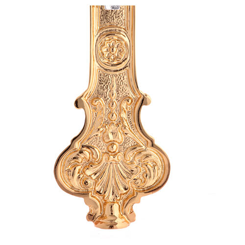 Wall crucifix in cast brass, 56x40cm 5