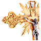 Wall crucifix in cast brass, 56x40cm s9