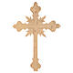 Wall crucifix in cast brass, 56x40cm s10
