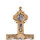 Croce da muro in ottone fuso 52x37 cm s4