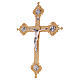 Wall crucifix in cast brass, 52x37cm s8
