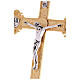 Wall crucifix in cast brass, 52x37cm s9