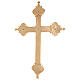 Wall crucifix in cast brass, 52x37cm s10