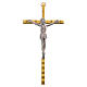 Kruzifix aus goldenen Metall 11cm s1