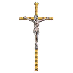Crucifix Corps en m/étal Tradition catholique Cadeau de confirmation Cadeau de communion En bois de 25 cm de haut Cadeau ordinaire Croix en bois