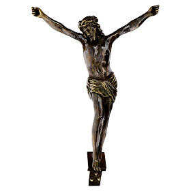 Leib Christi aus brozefarbigen Messing 67cm