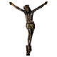 Leib Christi aus brozefarbigen Messing 67cm s1