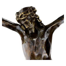 Cuerpo de Cristo latón bronceado 67 cm