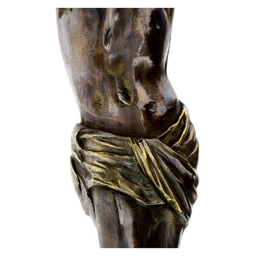 Cuerpo de Cristo latón bronceado 67 cm 4