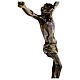 Cuerpo de Cristo latón bronceado 67 cm s6
