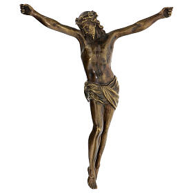 Corps du Christ laiton bronzé 67cm