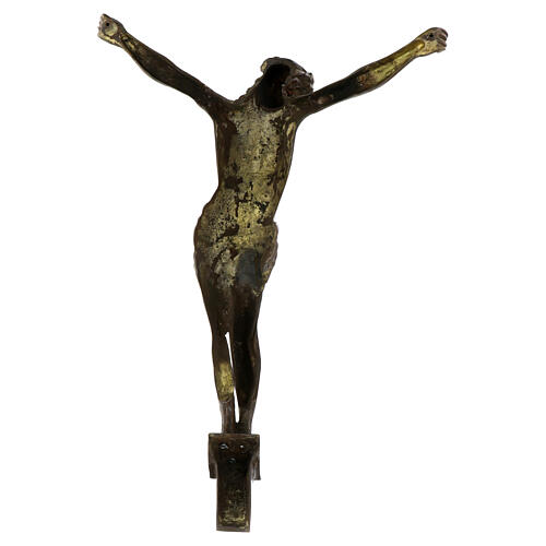 Corps du Christ laiton bronzé 67cm 8