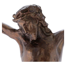Crocifissi in metallo: Corpo di Cristo ottone bronzato 67 cm