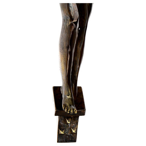 Corpo de Cristo latão bronzeado 67 cm 7