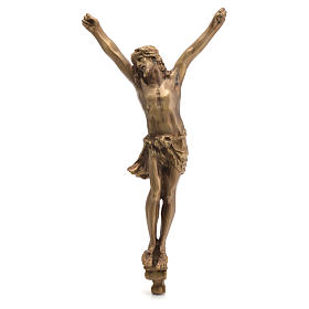 Leib Christi aus brozefarbigen Messing 60cm