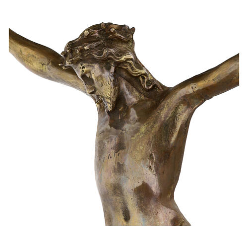 Crucifix in bronzed metal 60cm 4
