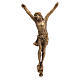 Crucifix in bronzed metal 60cm s1