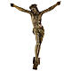 Crucifix in bronzed metal 60cm s1