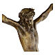 Crucifix in bronzed metal 60cm s6