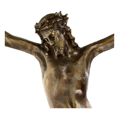 Corps du Christ laiton bronzé 60cm 2