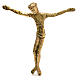 Leib Christi aus bronzfarbigen Messing 28cm s1