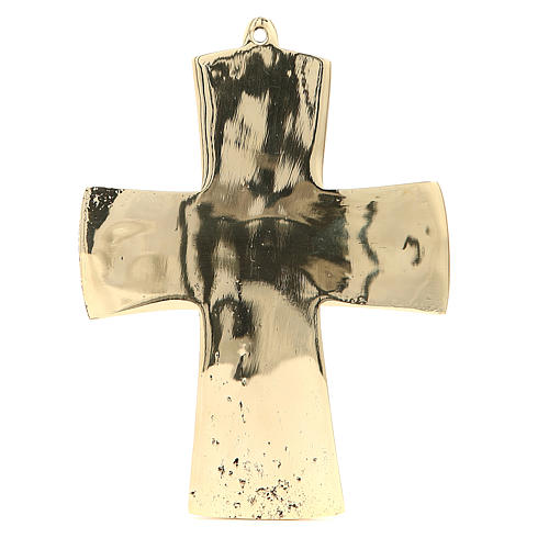 Kruzifix Jésus grand prêtre aus Messing Mönchen Bethléem 18x13cm 3