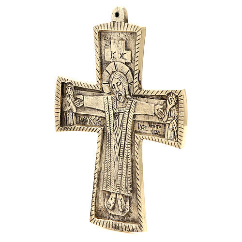 Krzyż Jésus grand prêtre Mnisi Bethleem mosiądz  27 X 20cm 2