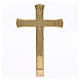 Crucifijo latón dorado 19 cm s2