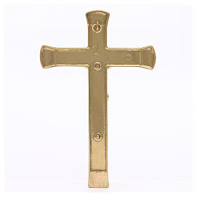 Crucifixo latão dourado 19 cm