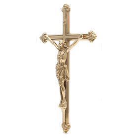 Kruzifix vergoldeten Messing 46cm