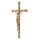 Crucifix 46 cm laiton doré s2