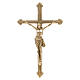 Crucifixo 46 cm latão dourado s1