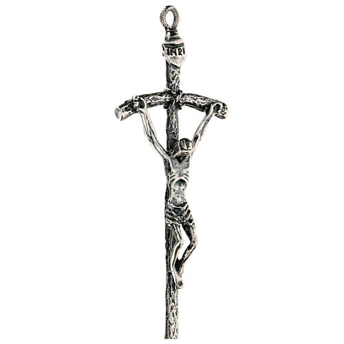 Pastoral cross of Pope John Paul II, 14 cm in zamak 4