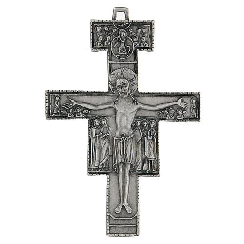 Sankt Damian Wandkreuz aus Zamack, 12 cm 1