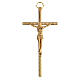 Golden metal crucifix classic style 11 cm s1
