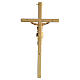 Golden metal crucifix classic style 11 cm s3