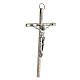 Traditionelles Kreuz aus versilbertem Metall, 11 cm s2