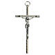 Traditional cross, silver-plated metal, 11 cm s1